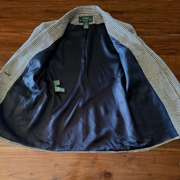 Ralph Lauren Linen Houndstooth Blazer - Picture 5 of 11